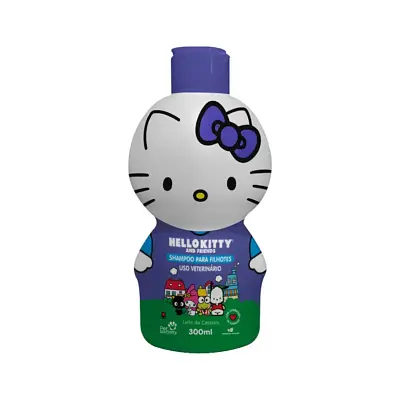 Shampoo Hello Kitty Para Filhotes Cães e Gatos Pet Society 300ml