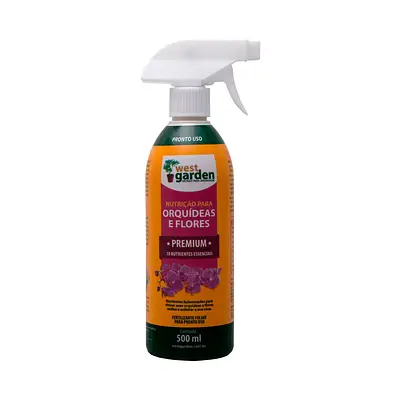 Fertilizante West Garden Premium Nutrição para Orquídeas e Flores Pronto Uso 500 ml