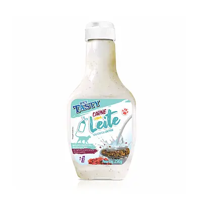 Molho para Ração Ipet Tasty Sabor Carne com Leite para Gatos - 250g