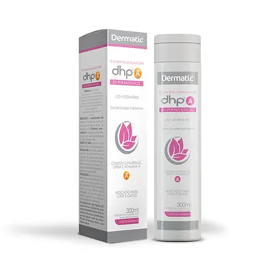 Condicionador Dermatic dhp A com D-Pantenol para Cães e Gatos 300 ml