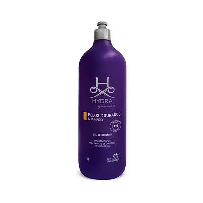 Shampoo Hydra Groomers Pelos Dourados para Cães e Gatos 1L