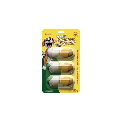 Petisco Doogs Gourmet Ossinhos Sabor Banana com Pasta de Amendoim 150g