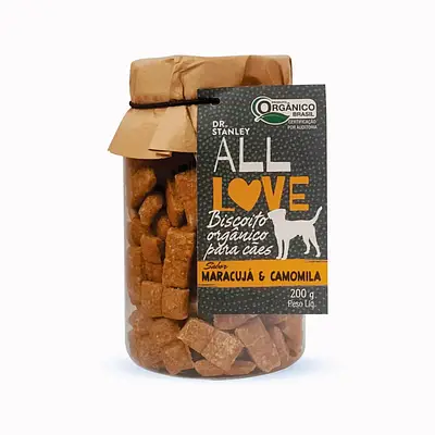 Biscoito All Love para Cães Sabor Maracujá e Camomila 200 g