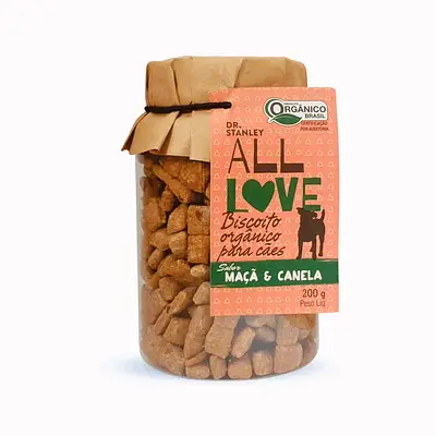 Biscoito All Love para Cães Sabor Maçã e Canela 200 g