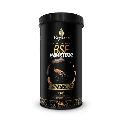 Alimento Poytara BSF Monsters Sinking para Peixes 300g