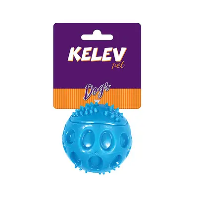 Brinquedo Jambo Kelev Bola TPR Sound Azul para Cães