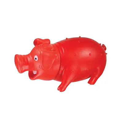 Brinquedo Jambo Kelev Mordedor Porco Roinc Vermelho para Cães