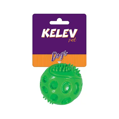 Brinquedo Jambo Kelev Bola TPR Sound Verde para Cães