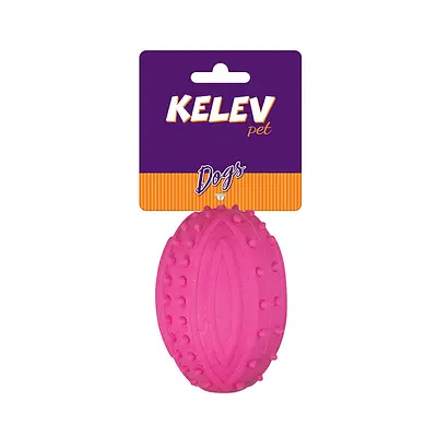 Brinquedo Jambo Kelev Mordedor Football Espinho Rosa para Cães