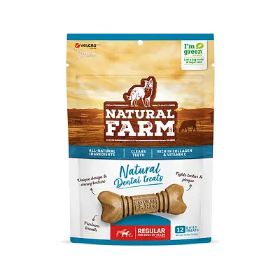 Snack Natural Farm Dental Treats para Cães de Porte Médio 420g