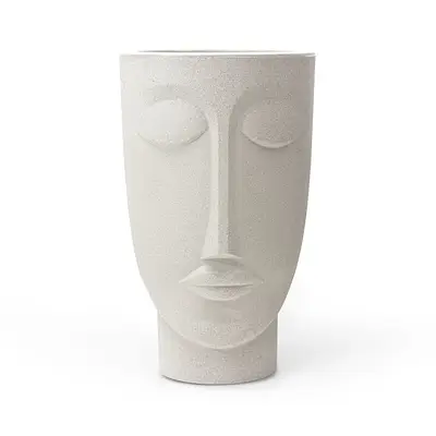 Vaso Faces Homem Nutriplan Cor Cimento