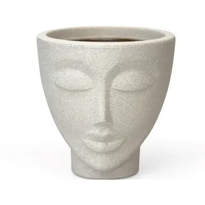 Vaso Faces Mulher Nutriplan Cor Cimento