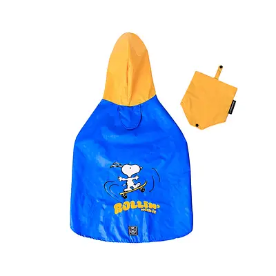 Capa de Chuva Zooz Pets Snoopy Rollin para Cães