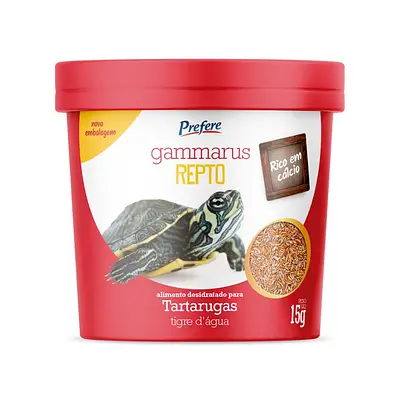 Alimento Prefere Gammarus para Tartarugas Tigre D'água 15g