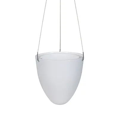 Cachepot Vasart Suspenso Egg Autoirrigável Branco
