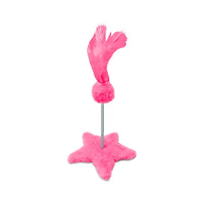 Arranhador São Benedito Pet Estrela com Mola Rosa