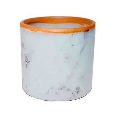 Vaso Floral Atlanta Cerâmica Tubo Branco
