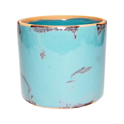 Vaso Floral Atlanta Cerâmica Tubo Tiffany
