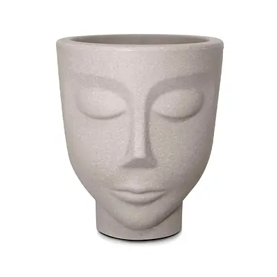 Vaso Faces Menino Nutriplan Cor Cimento