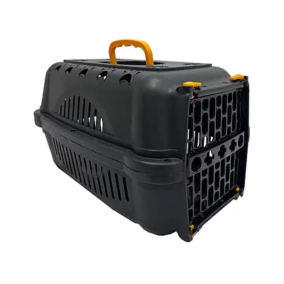 Caixa de Transporte DuraPets Falcon Black Amarela