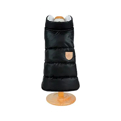 Jaqueta Bonito pra Cachorro Puffer Preto para Cães