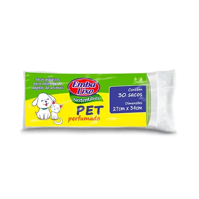 Cata Caca Embalixo Pet Sustentável e Perfumado 30 Unidades
