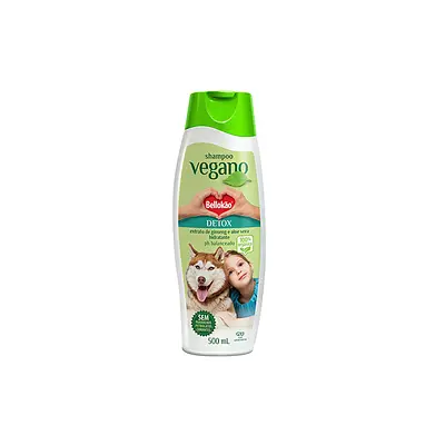 Shampoo Bellokão Vegano Realça Cor para Cães e Gatos 500 ml