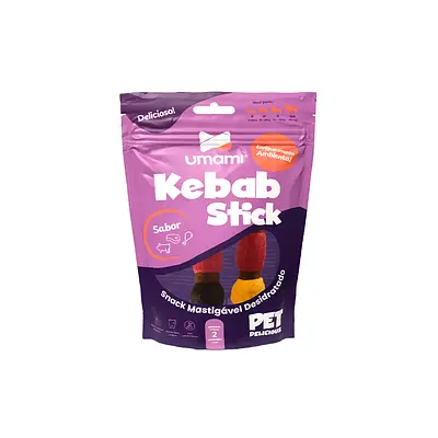 Petisco Umami Kebab Stick para Cães 2 Unidades
