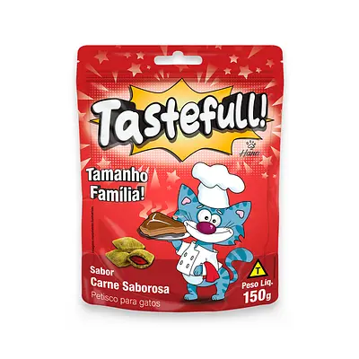 Petisco Hana Tastefull Carne Saborosa para Gatos Adultos