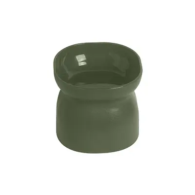 Comedouro ou Bebedouro Pet Games Ergonocat Verde Musgo