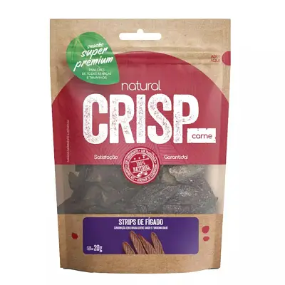 Petisco Natural Crisp Strips de Figado 20g