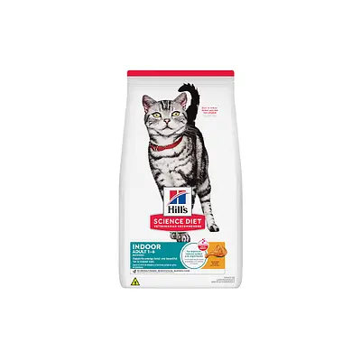 Ração Seca Hill's Science Diet Indoor para Gatos Adultos Castrados Sabor Frango
