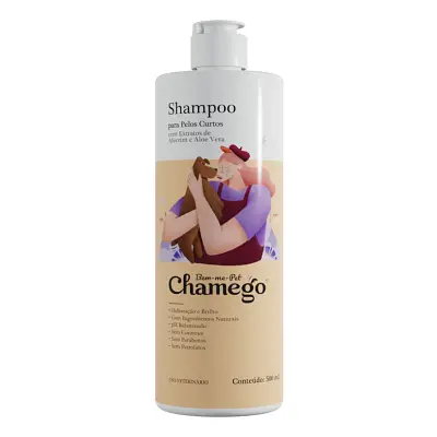 Shampoo Cães Chamego Pelos Curtos 500ml