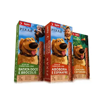 Petisco para Cães Up Spin Pet Abóbora/Espinafre 25g