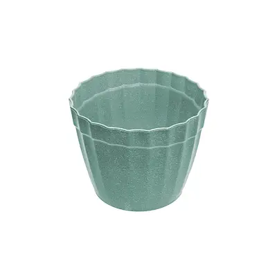 Vaso EVO Plissado Verde Nogueira