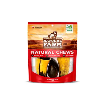 Osso Natural Farm Ultra Premium Mix Casco e Chifre para Cães 378 g