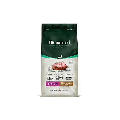 Ração Bionatural Prime para Cães Filhotes de Raças Pequenas Sabor Frango, Blueberry, Coco e Aveia