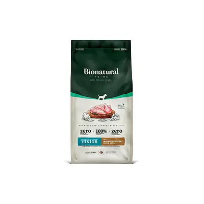 Ração Bionatural Prime para Cães Filhotes de Raças Médias e Grandes Sabor Frango, Blueberry, Coco e Aveia