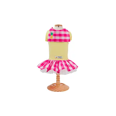 Vestido Bonito pra Cachorro Frutinhas Abacaxi para Cães