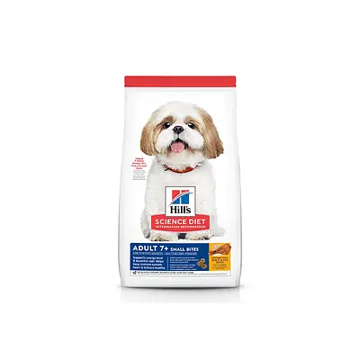 Ração Hill's Science Diet Adulto 7+ Pedaços Pequenos para Cães Idosos Sabor Frango 6.8 kg