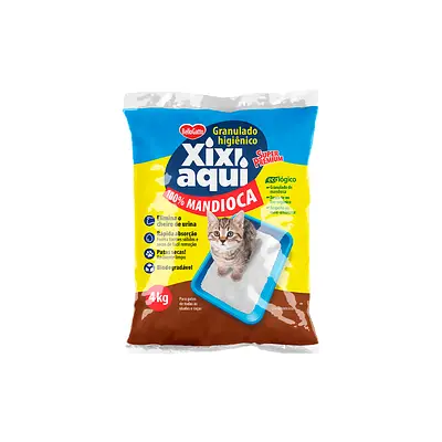 Areia Higiênica Bellogatto Xixi Aqui para Gatos 4 kg