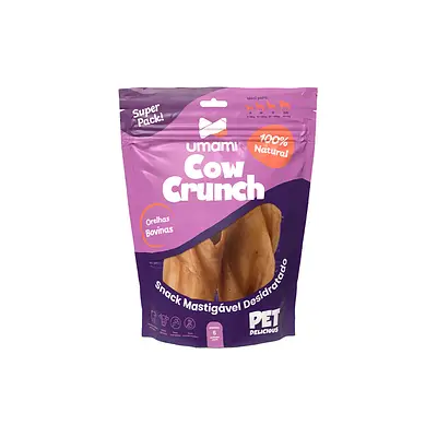 Osso Umami Orelha Bovina Desidratada Natural 6 Unidades
