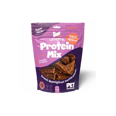 Osso Umami Protein Mix Bovino Desidratado Natural para Cães 250 g