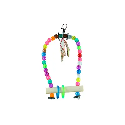 Brinquedo Animalissimo Balanço com Miçangas para Pássaro M