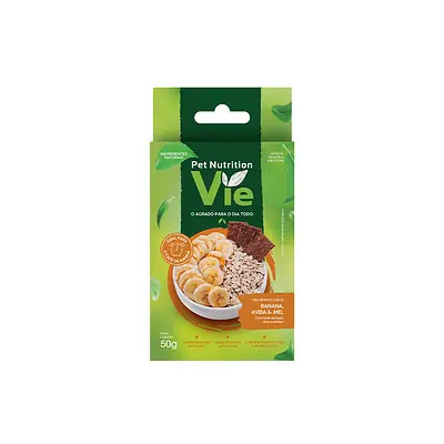 Snack Pet Nutrition Vie Banana, Mel e Aveia para Cães 50 g