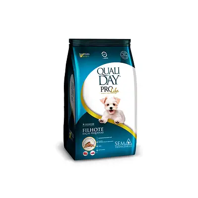 Ração Qualiday Pro Life Frango com Batata Doce para Cães Filhotes Raças Pequenas