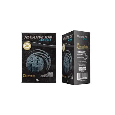 Mídia Biológica Nano Rings Negative Ion para Aquários 1kg