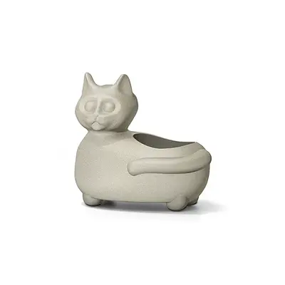 Vaso Nutriplan Mascote Gato Cimento