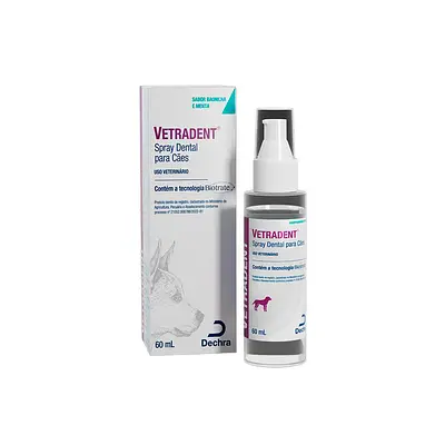 Spray Dental Dechra Vetradent Baunilha e Menta para Cães 60ml