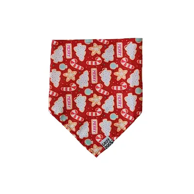 Bandana Griff Dog de Natal Cookies para Cães